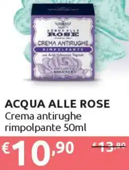 Ipersoap ACQUA ALLE ROSE Crema antirughe rimpolpante offerta