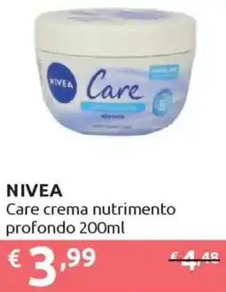 Ipersoap NIVEA Care crema nutrimento profondo offerta