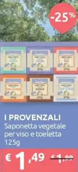 Ipersoap I PROVENZALI Saponetta vegetale per viso e toeletta offerta