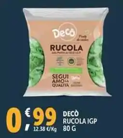 Deco Supermercati Decò rucola IGP offerta