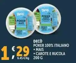 Deco Supermercati Decò poker 100% italiano offerta