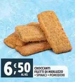 Deco Supermercati Croccanti filetti di merluzzo spinaci pomodori offerta
