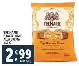 Deco Supermercati Tre marie 6 fagottino alla crema offerta