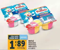 Deco Supermercati Nestlé maxi duo fruttolo offerta