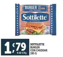 Deco Supermercati Sottilette burger con cheddar offerta