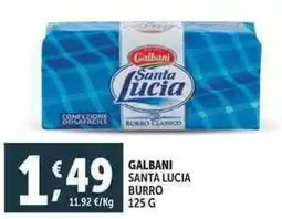 Deco Supermercati Galbani santa lucia burro offerta