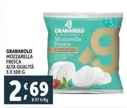 Deco Supermercati Granarolo mozzarella fresca alta qualità offerta