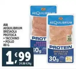 Deco Supermercati Aia aequilibrium bresaola proteica offerta