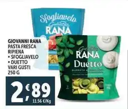 Deco Supermercati Giovanni rana pasta fresca ripiena offerta