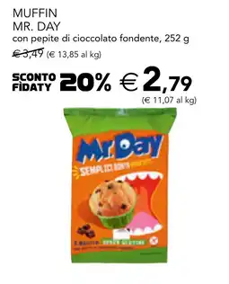 Esselunga Muffin mr. day con pepite di cioccolato fondente offerta