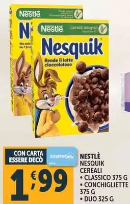 Deco Supermercati Nestle nesquik cereali offerta