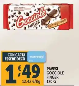 Deco Supermercati Pavesi gocciole finger offerta