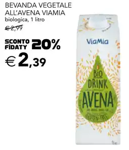 Esselunga Bevanda vegetale all'avena viamia biologica offerta