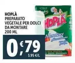 Deco Supermercati Hoplà preparato vegetale per dolci da montare offerta