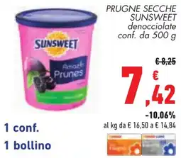 Conad Prugne secche SUNSWEET offerta