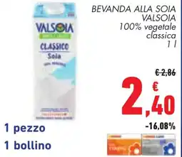 Conad Bevanda alla soia VALSOIA offerta