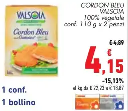 Conad Cordon bleu VALSOIA offerta