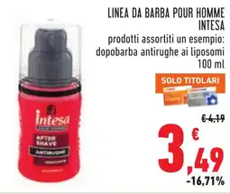 Conad Linea da barba pour homme INTESA offerta