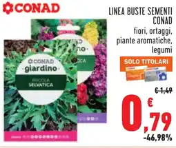 Conad Linea buste sementi CONAD offerta