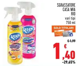 Conad Sgrassatore casa mia RIO offerta