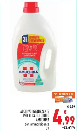 Conad Additivo igienizzante per bucato liquido AMUCHINA offerta