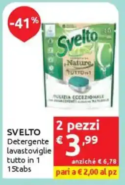 Ipersoap SVELTO Detergente lavastoviglie tutto in 1 offerta