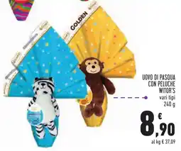 Conad Uovo di pasqua con peluche WITOR'S offerta