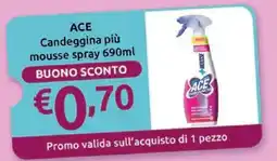 Ipersoap ACE Candeggina più mousse spray offerta
