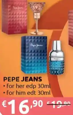 Ipersoap PEPE JEANS for her edp, for him edt offerta