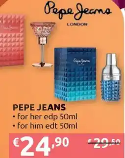 Ipersoap PEPE JEANS for her edp, for him edt offerta