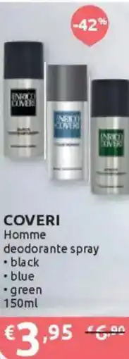Ipersoap COVERI Homme deodorante spray, black, blue, green offerta