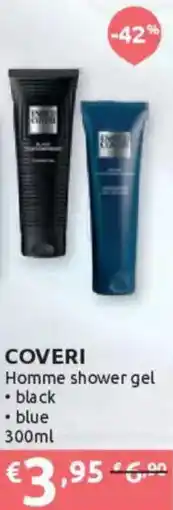 Ipersoap COVERI Homme shower gel black, blue offerta