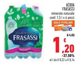 Conad Acqua FRASASSI offerta