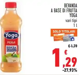 Conad Bevanda a base di frutta YOGA offerta