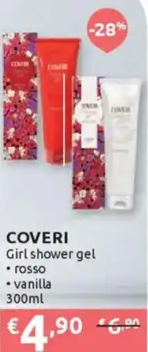 Ipersoap COVERI Girl shower gel rosso, vanilla offerta