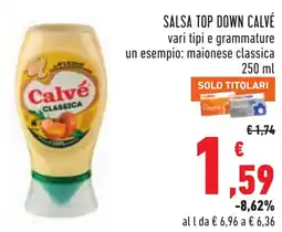 Conad Salsa top down CALVÉ offerta