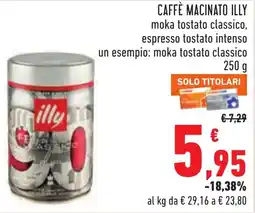 Conad Caffè macinato ILLY offerta