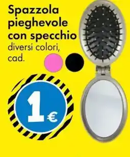 Tedi Spazzola pieghevole con specchio offerta