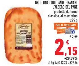 Conad Ghiottina croccante granart L'ALBERO DEL PANE offerta