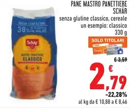 Conad Pane mastro panettiere SCHAR offerta