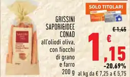Conad Grissini SAPORI&IDEE CONAD offerta