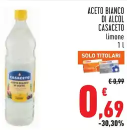 Conad Aceto bianco di alcol CASACETO offerta