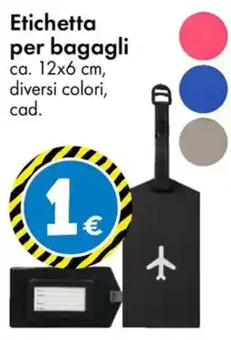 Tedi Etichetta per bagagli offerta