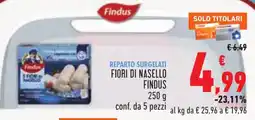 Conad Fiori di nasello FINDUS offerta
