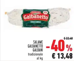Conad Salame galbanetto GALBANI offerta