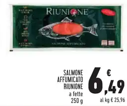 Conad Salmone affumicato RIUNIONE offerta