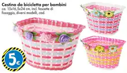 Tedi Cestino da bicicletta per bambini offerta