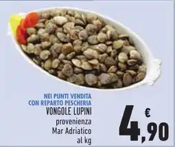 Conad Vongole lupini offerta