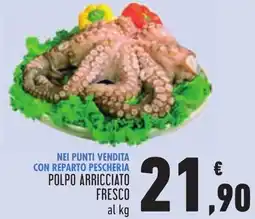 Conad Polpo arricciato fresco offerta