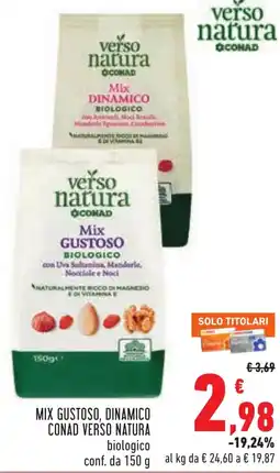 Conad Mix gustoso, dinamico CONAD VERSO NATURA offerta